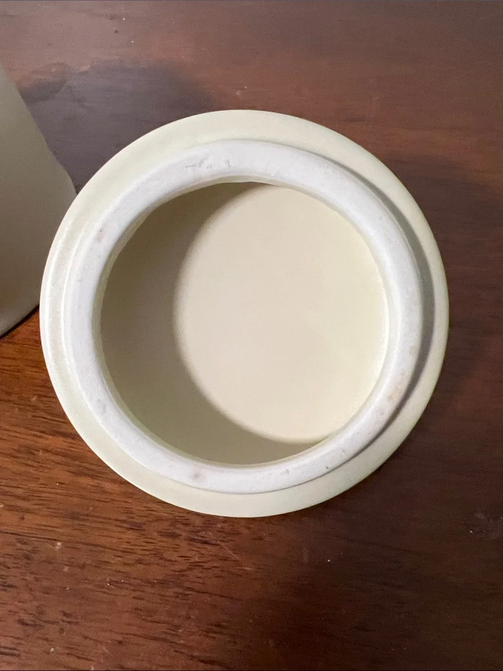 Neutral Cream Ceramic Lidded Sugar Pot